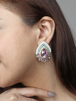 Label Pooja Rohra - Pink Sanchi Earrings