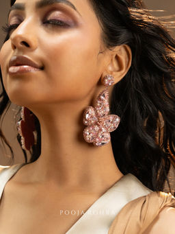 Label Pooja Rohra - Rose Gold Blush Earrings