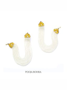 Label Pooja Rohra - Yellow Aadhya Earrings