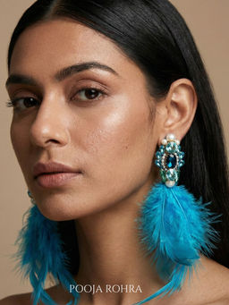 Label Pooja Rohra - Turquoise Manikya Earrings