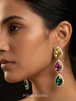 Label Pooja Rohra - Multi-Color Shanaya Earrings