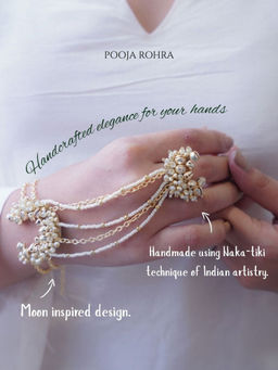 Label Pooja Rohra - Gold Divira Hath Phool