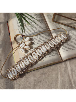 Label Pooja Rohra - Gold Ira Choker Necklace