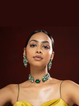 Label Pooja Rohra - Black Zara Choker Necklace