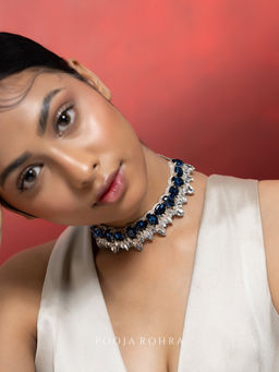 Label Pooja Rohra - Blue Lumi Necklace