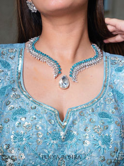 Label Pooja Rohra - Blue Stellar Necklace
