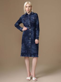 Kazo - Damon 2 Knee Length Dress With Belt