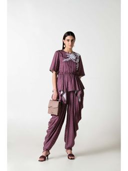 STIL-O-STITCH - Purple Colour Co-Ord Set