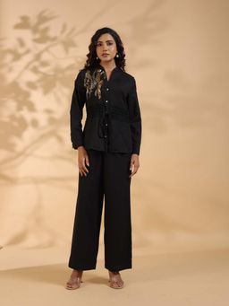 STIL-O-STITCH - Black Colour Shirt With Pant