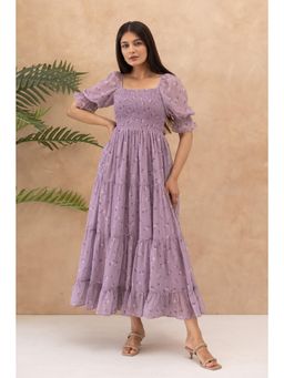 Polago Clothing - Mauve Minimal Maxi Dress