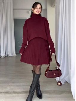 Loveable Creations By Muskan - Zoya Luxe Sweater With Skirt