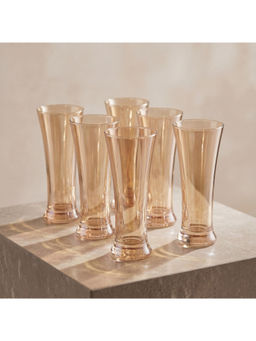 BlackCarrot - Gold Tall Cocktail Glasses (Pack Of 6)