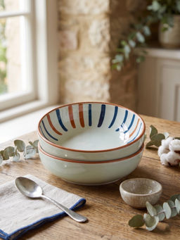 YELONA - White Porcelain Dip Microwave Safe Chutney Bowls (Pack Of 2)