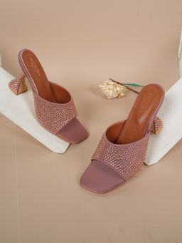 SCENTRA - Carina Pink Embellisshed Heels