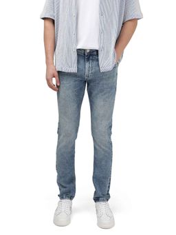 Rare Rabbit - Blue Solid Slim Fit Jeans