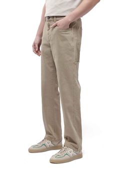 Rare Rabbit - Khaki Solid Relaxed Fit Jeans