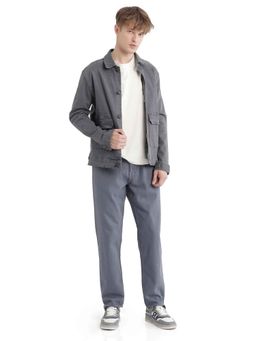 Rare Rabbit - Blue Solid Relaxed Fit Jeans