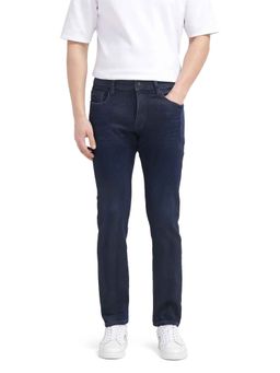 Rare Rabbit - Blue Solid Regular Fit Jeans