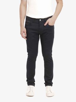 Rare Rabbit - Black Solid Slim Fit Jeans