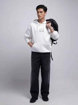 Rare Rabbit - Black Solid Loose Fit Jeans