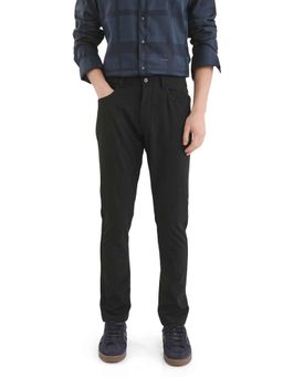 Rare Rabbit - Black Solid Regular Fit Trouser