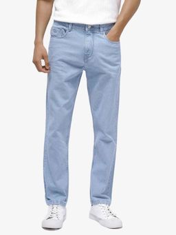 Rare Rabbit - Blue Solid Regular Fit Jeans