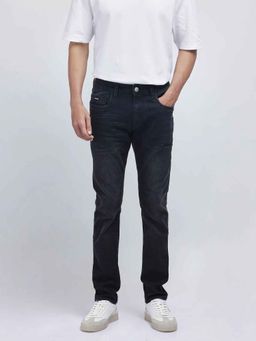 Rare Rabbit - Charcoal Solid Slim Fit Jeans