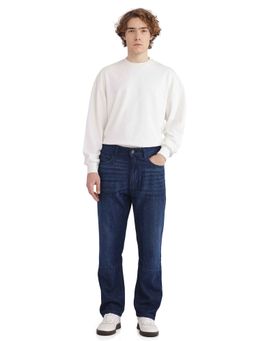 Rare Rabbit - Blue Solid Relaxed Fit Jeans