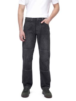 Rare Rabbit - Grey Solid Regular Fit Jeans