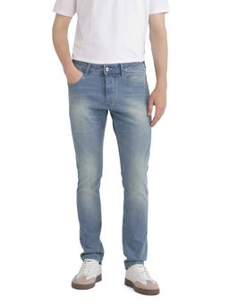 Rare Rabbit - Blue Solid Slim Fit Jeans