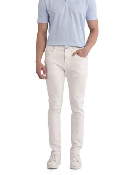 Rare Rabbit - White Solid Slim Fit Jeans