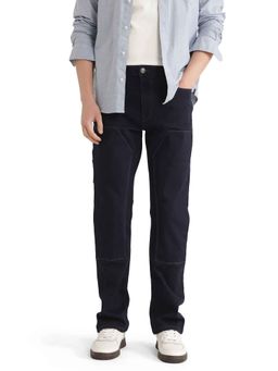 Rare Rabbit - Blue Solid Regular Fit Jeans