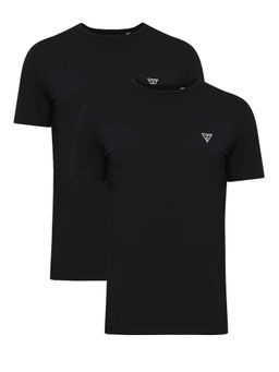 Guess - Black Solid Regular 2 T-Shirts (Pack of 2)