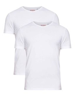 Guess - White Solid Regular 2 T-Shirts (Pack of 2)