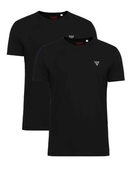 Guess - Black Solid Regular 2 T-Shirts (Pack of 2)