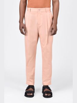 Genes Lecoanet Hemant - Easy Fit Double Pleats Peach Pant