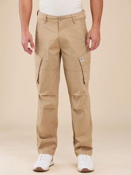Being Human - Solid Khaki Cotton Trouser