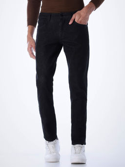 Jack & Jones - Black Cotton Blend Slim Jeans