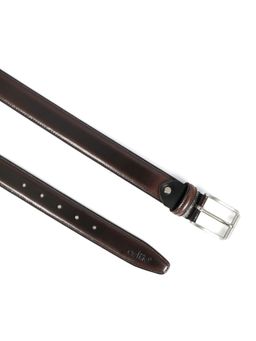 Celtic - Premium Handcrafted Men Tan Leather Belt with Classic Silver Buckle