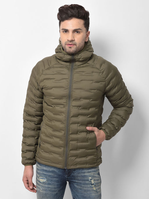 Buy WOODLAND Olive Jacket Online