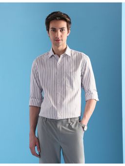 Arrow - Mens Vertical Striped Liberty Classic Fit Velocity Shirt