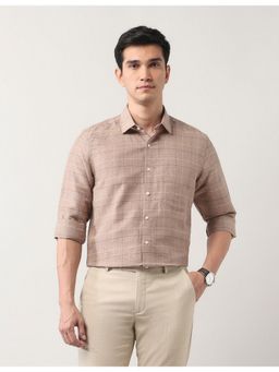 Arrow - Mens Grid Tattersall Checked Liberty Classic Fit Shirt