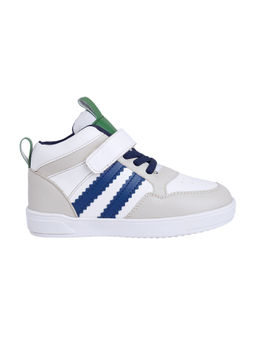 Hopscotch - White Mid Top Sneakers
