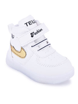 Hopscotch - White Mid Top Sneakers