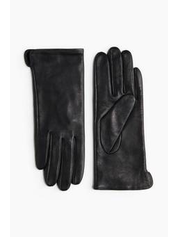 H&M - Women Black Leather Gloves