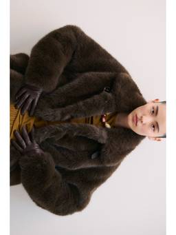 H&M - Women Brown Leather Gloves