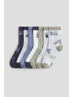 H&M - Boys Blue 7-Pack Socks