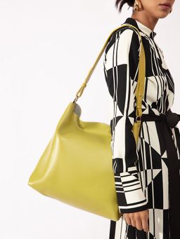 Twenty Dresses by Nykaa Fashion - Green Solid Oversized Everyday Tote Bag