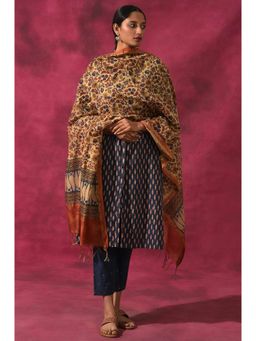 Folksong - Beige Floral Dupatta