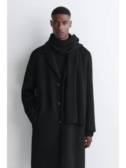 COS - Unisex Black PURE CASHMERE SCARF